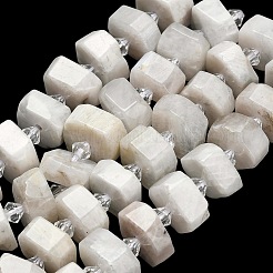 Бусины из натурального радужного лунного камня G-L642-H02-01