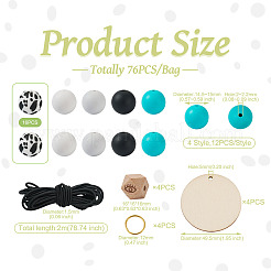 Kit de fabrication de décoration pendentif bracelet bricolage&nbsp;DIY-TA0004-26