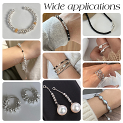 60 шт. 5 стиля s925 бусины-разделители из стерлингового серебра STER-PH0003-85