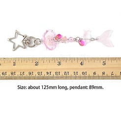 Подвесные украшения из цветочного стекла KEYC-FS00033-03