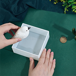 Quadratische transparente Schmuckverpackungsboxen aus Acryl mit Deckel&nbsp;CON-WH0085-169