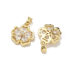 Pendentifs avec zircon cubiques à micro-pavés en laiton&nbsp;KK-H265-08A-G