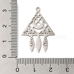 Pendentifs en acier inoxydable 201 anti-ternissement&nbsp;STAS-B049-16P