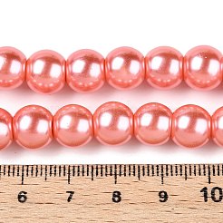 Выпечка окрашены перламутровый стекла жемчужные нити круглый шарик&nbsp;HY-Q003-10mm-77-A