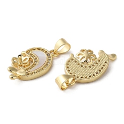 Латунные микро проложить кубического циркония подвески&nbsp;KK-D057-18G