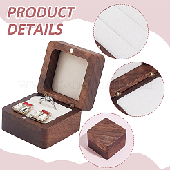 Деревянные коробки для хранения колец на 2 слот&nbsp;CON-WH0089-110A
