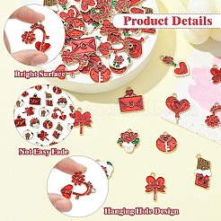 45 шт. 9 стиля подвески из сплава и эмали на тему Дня святого Валентина&nbsp;FIND-CJ0003-80