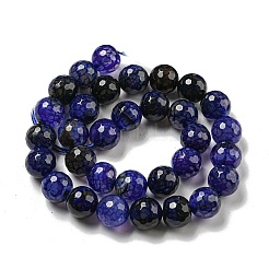 Граненые натуральные драконьи вены агатовые бусины G-F447-12mm-P02