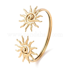 Браслеты-манжеты из нержавеющей стали 304 для женщин&nbsp;LS-BJEW-Z157-01G-01