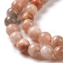 Fili di perline multi-moonstone naturali rotonde&nbsp;LS-G-I176-09-6mm