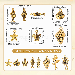 64шт. 8 стиля подвески из сплава в тибетском стиле&nbsp;TIBEP-SC0003-27