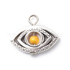 Антикварная посеребренные легкосплавные синтетические бирюзовые подвески&nbsp;X-PALLOY-JF01874-05