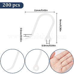 200шт пластиковые крючки для сережек&nbsp;KY-SC0001-81B