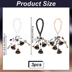 Подвеска-колокольчик из дерева HJEW-OC00014