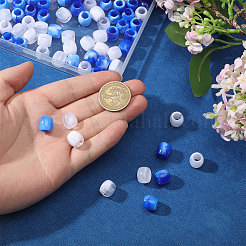 3 пакетик 3-х цветных пластиковых европейских бусин&nbsp;KY-CA0001-63B