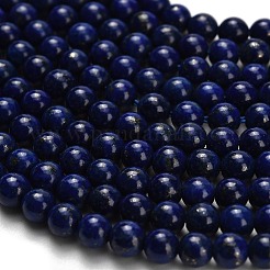 Нитки бусины из натурального ляписа-лазури G-H329-C01-4mm