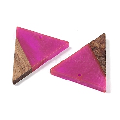 Pendentifs en résine & en bois&nbsp;WOOD-F015-06A