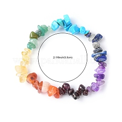 Чакра Gemstone браслеты простирания BJEW-JB02288-02