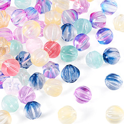 120pcs 8 Farben transparente Glasperlen&nbsp;GLAA-TA0004-25