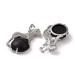 Кулоны из натуральной лавы G-E389-19P