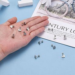 Устойчивые к потускнению серьги-хрящи из нержавеющей стали 201 на день святого валентина EJEW-R147-37