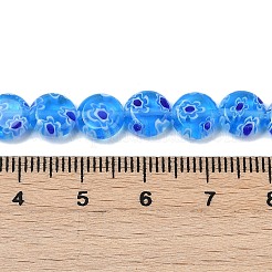 Ручной работы millefiori стеклянные бусины нитки LAMP-G166-17A-03