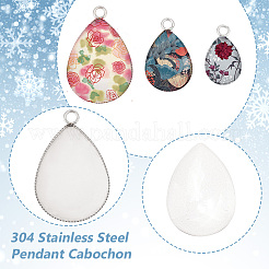 Kit de fabrication de pendentifs en forme de larme vierges à faire soi-même&nbsp;DIY-PH0020-87