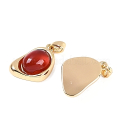 Подвески из натурального сердолика (окрашенные и нагретые) KK-U043-52G-02