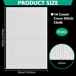 14ct вышивка крестом холст хлопок вышивка ткань DIY-WH0622-341B