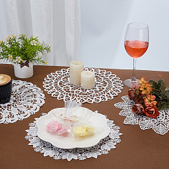 20 sous-verre en polyester 10 styles&nbsp;AJEW-JOY0001-03
