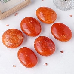 Натуральные красные пальмовые камни авантюрина WG36594-01