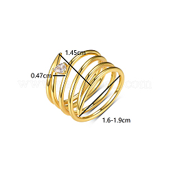 Модное многослойное кольцо в европейском и американском стиле с инкрустацией из циркония S925 BD4545-4