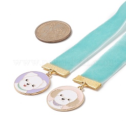 Закладки из бархатной ленты AJEW-JK00216