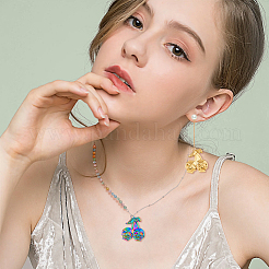 18 шт. 3-цветное ионное покрытие (IP) из нержавеющей стали 304 подвески STAS-DC0014-08