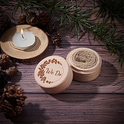 Деревянная коробка для колец OBOX-WH0009-002