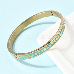 Браслеты из нержавеющей стали 304 с эмалью&nbsp;BJEW-D408-32G