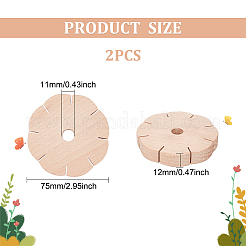 Диск для плетения из дерева DIY-WH0034-55