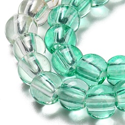 Окрашенные и нагретые нити синтетических кварцевых бусин G-P502-01A-M