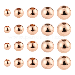 250 шт. 5 стиля латунные распорные бусины для стоек&nbsp;KK-PA0001-02RG