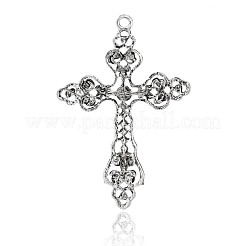 Тибетский стиль сплав горный хрусталь большие кулоны RB-J158-10AS