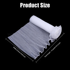 Плиссированная марлевая лента из органзы OCOR-WH0070-106C