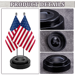 Mini portabandiera in plastica&nbsp;FIND-WH0139-921B