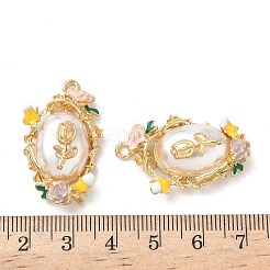 Подвески из эмали и сплава&nbsp;FIND-C074-24KCG