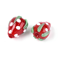 Бусины ручной работы в технике лэмпворк с неровностями&nbsp;LAMP-N033-02C