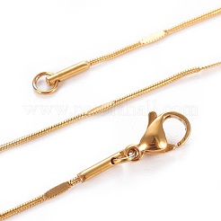 Ожерелья из нержавеющей стали 304 в виде змеиной цепи NJEW-F265-B-G