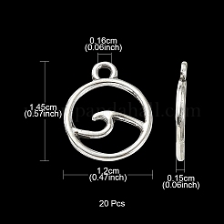 20шт подвески из сплава в тибетском стиле TIBE-YW0001-28