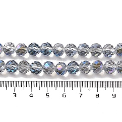 Нити гальванических бусин с полурадужным покрытием&nbsp;LS-EGLA-H104-08A-HR01