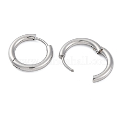 Серьги-кольца Huggie Hoop из нержавеющей стали 202 EJEW-O087-06F-P-01