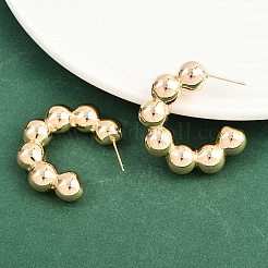 Латунь серьги EJEW-H168-06G