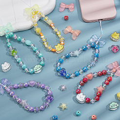 DIY-Sets zur Herstellung von Anhängerdekorationen aus Acrylperlen und Nylonfäden&nbsp;DIY-AR0004-23